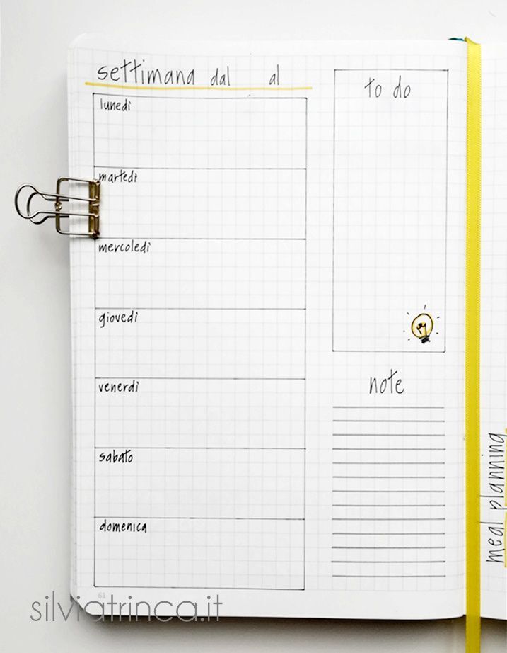 Bullet Journal – set up Settembre 2018 - Silvia Trinca